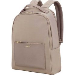 Plecak SAMSONITE Zalia 14.1 cali Beżowy. Brązowe plecaki damskie Samsonite, bez wzorów, z nylonu, eleganckie. Za 499,00 zł.
