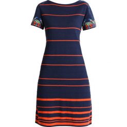 Sukienki dzianinowe: Ivko STRIPED DRESS INTARSIA PATTERN Sukienka dzianinowa marine