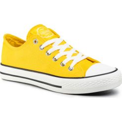 Trampki SPRANDI - WP40-CZ030-1 Yellow. Żółte półbuty damskie Sprandi, bez wzorów, z gumy, bez zapięcia. Za 69,99 zł.