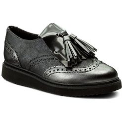 Półbuty GEOX - D Thymar C D724BC 0AJHS C9278 Dk Grey. Szare półbuty damskie marki Geox, z gumy. W wyprzedaży za 299,00 zł.