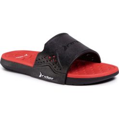 Klapki RIDER - Infinity III Slide K 82743 Black/Red 20542. Czarne sandały chłopięce Rider, z tworzywa sztucznego, bez zapięcia. W wyprzedaży za 99,00 zł.