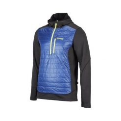 Kurtki trekkingowe męskie: BERG OUTDOOR Kurtka COURMAYEUR SWEAT czarno-niebieska r. XXL (P-10-HK4110500SS14-211-XXL)