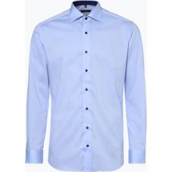 Eterna Slim Fit - Koszula męska niewymagająca prasowania, niebieski. Niebieskie koszule męskie Eterna Slim Fit, m, bez wzorów, z materiału, klasyczne, z klasycznym kołnierzykiem, bez rękawów. Za 229,95 zł.