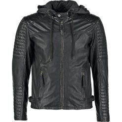 Kurtki męskie bomber: Freaky Nation MOTORHOOD Kurtka skórzana black
