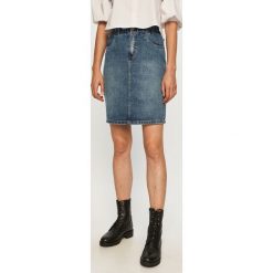 Only - Spódnica jeansowa. Szare spódniczki damskie ONLY, na co dzień, s, bez wzorów, z bawełny, casualowe, z podwyższonym stanem, mini, proste. Za 129,90 zł.