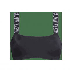 Calvin Klein strój kąpielowy biustonosz KW0KW00911 Bandeau RP S czarny. Czarne stroje kąpielowe damskie Calvin Klein, s, bez wzorów. Za 239,00 zł.