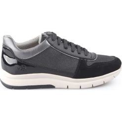 Geox Callyn Tenisówki Czarny. Czarne trampki i tenisówki damskie Geox, bez wzorów, ze skóry, bez zapięcia. Za 378,95 zł.