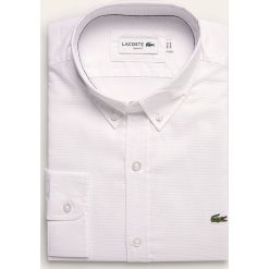 Lacoste - Koszula. Niebieskie koszule męskie Lacoste, m, bez wzorów, z bawełny, casualowe, button down, z długim rękawem. W wyprzedaży za 239,90 zł.