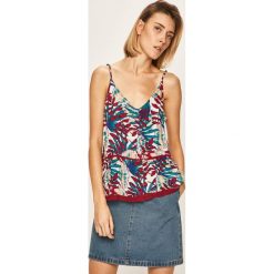 Roxy - Top. Białe bluzki damskie Roxy, s, bez wzorów, z wiskozy, casualowe, bez kołnierzyka, z krótkim rękawem. Za 169,90 zł.