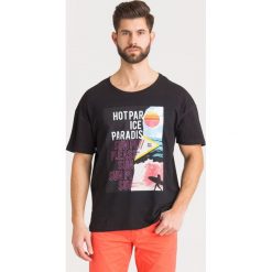 T-SHIRT ICE PLAY. Białe t-shirty męskie m, z nadrukiem, z bawełny, z okrągłym kołnierzem. Za 155,00 zł.