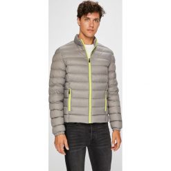 Trussardi Jeans - Kurtka puchowa. Szare kurtki męskie bomber Trussardi Jeans, s, z jeansu. Za 799,90 zł.