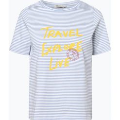 März - T-shirt damski, niebieski. Niebieskie t-shirty damskie März, m, w paski, bez kołnierzyka. Za 249,95 zł.