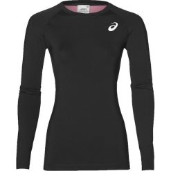 Asics Base Layer LS Top 153388-0904. Czarne topy damskie Asics, l, bez wzorów, z elastanu, bez kołnierzyka. W wyprzedaży za 99,99 zł.