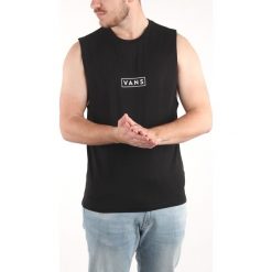 Vans Easy Box Cho Podkoszulek Czarny. Czarne podkoszulki męskie Vans, xxl, z nadrukiem, z bawełny. Za 63,95 zł.