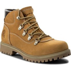 Trapery CANGURO - A028-305 Yell/Brown. Żółte buty zimowe damskie marki Canguro, z materiału. W wyprzedaży za 149,00 zł.