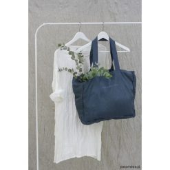 Shopper bag damskie: Torba lniana na zakupy – lenoui