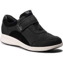 Półbuty CLARKS - Un Adorn Lo 261360704 Black Combi. Czarne półbuty damskie Clarks, bez wzorów, ze skóry, bez obcasa, na płaskiej podeszwie, bez zapięcia. W wyprzedaży za 299,00 zł.