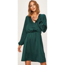 Answear - Sukienka. Sukienki damskie ANSWEAR, na co dzień, s, bez wzorów, z poliesteru, eleganckie, bez kołnierzyka, z długim rękawem, długie, mini, rozkloszowane. W wyprzedaży za 119,90 zł.