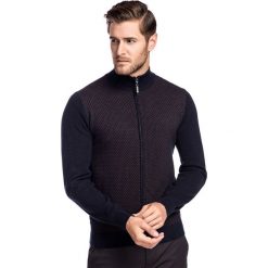 Sweter MAURIZIO SWGR000269. Pomarańczowe swetry męskie Giacomo Conti, na zimę, m, bez wzorów, z bawełny, eleganckie, z golfem, bez kaptura. Za 299,00 zł.