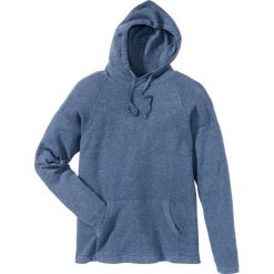 Swetry klasyczne męskie: Sweter z kapturem Regular Fit bonprix niebieski dżins