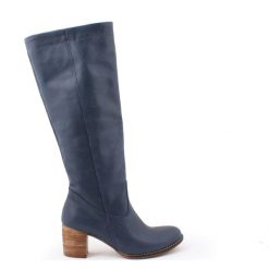 Kozaki - skóra naturalna - model 154 - kolor granat. Szare kozaki damskie Zapato, do pracy, na lato, ze skóry, biznesowe, na wysokim obcasie, na obcasie, bez zapięcia. W wyprzedaży za 366,75 zł.