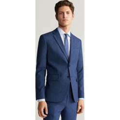Mango Man - Marynarka Brasilia. Niebieskie garnitury męskie Mango Man, bez wzorów, z elastanu, eleganckie. W wyprzedaży za 279,90 zł.