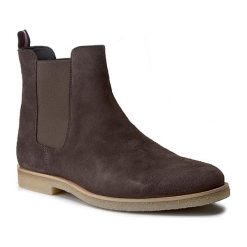 Sztyblety męskie: Sztyblety TOMMY HILFIGER – William 2B FM0FM00972 Steel Grey 039