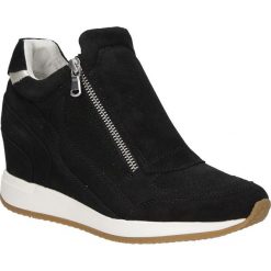 Sneakersy geox d620qa 00077. Czarne sneakersy damskie Geox, ze skóry. Za 699,99 zł.