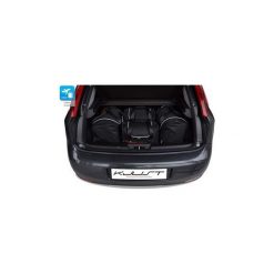 FIAT PUNTO, 2012- TORBY DO BAGAŻNIKA 4 SZT KJUST - 7014008. Czarne torby podróżne KJUST, bez wzorów, z kauczuku, klasyczne. Za 799,00 zł.
