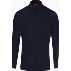 HUGO - Koszula męska łatwa w prasowaniu - Elisha01, niebieski. Niebieskie koszule męskie non-iron marki HUGO, m, z klasycznym kołnierzykiem. Za 299,95 zł.