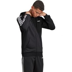 Bluza Adidas 3S 500 męska. Czarne bluzy męskie Adidas, s, bez wzorów, z bawełny, bez kołnierzyka, bez rękawów, bez kaptura. Za 219,99 zł.