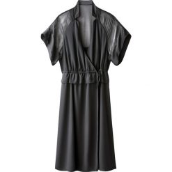 Sukienki hiszpanki: Sukienka kimono z satynowym woalem