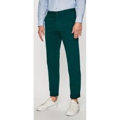 Tommy Hilfiger Tailored - Spodnie. Zielone spodnie męskie Tommy Hilfiger Tailored, na co dzień, bez wzorów, z elastanu, casualowe. W wyprzedaży za 299,90 zł.