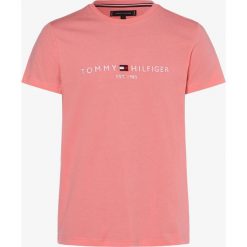 Tommy Hilfiger - T-shirt męski, różowy. Różowe t-shirty męskie TOMMY HILFIGER, xl, z haftami, eleganckie, bez kołnierzyka. Za 179,95 zł.