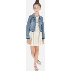 Mayoral - Spódnica dziecięca 128-167 cm. Żółte spódniczki dziewczęce Mayoral, bez wzorów, z bawełny, mini, rozkloszowane. Za 129,90 zł.