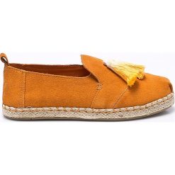 Toms - Espadryle Deconstructed Alpargata Rope. Pomarańczowe espadryle damskie Toms, bez wzorów, ze skóry, bez obcasa. W wyprzedaży za 179,90 zł.