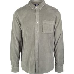 Urban Classics Corduroy Shirt Koszula oliwkowy. Zielone koszule męskie na spinki Urban Classics, s, ze sztruksu, z koszulowym kołnierzykiem, z długim rękawem. Za 164,90 zł.