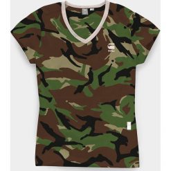 G-Star Raw - Top. Szare bluzki damskie G-Star RAW, s, bez wzorów, z bawełny, retro, bez kołnierzyka, z krótkim rękawem. W wyprzedaży za 149,90 zł.