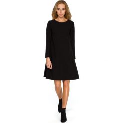 Sukienka rozkloszowana - czarna. Czarne sukienki dziewczęce Style, z elastanu, eleganckie, rozkloszowane. Za 189,00 zł.