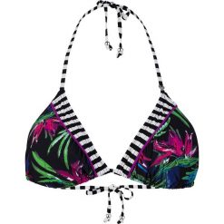 Biustonosz bikini w kolorze czarnym ze wzorem. Czarne biustonosze marki Short Stories, z materiału. W wyprzedaży za 86,95 zł.