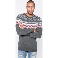 Review - Sweter. Szare swetry męskie Review, m, bez wzorów, z bawełny, z okrągłym kołnierzem, bez kaptura. W wyprzedaży za 99,90 zł.