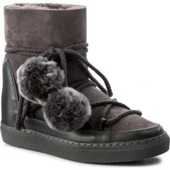 Buty zimowe damskie: Buty INUIKII – Sneaker Wedge Pom 30100-2 Pom Grey