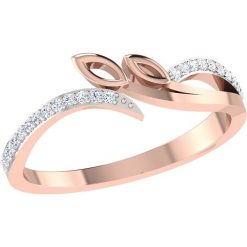 Złoty pierścionek z diamentami. Żółte pierścionki damskie Art of Diamond & Co., z diamentem, złote. W wyprzedaży za 659,95 zł.