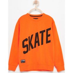 Bluzy chłopięce: Bluza z napisem skate – Pomarańczo