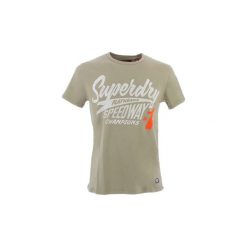 T-shirty z krótkim rękawem Superdry PREMIUM TEE. Zielone t-shirty męskie Superdry, xl, bez wzorów, bez kołnierzyka, krótkie. Za 210,30 zł.