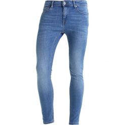 Topman GARCIA SPRAY ON Jeans Skinny Fit blue. Niebieskie rurki męskie marki Topman. W wyprzedaży za 125,40 zł.