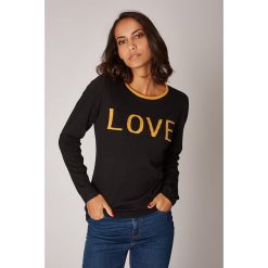 Sweter w kolorze czarnym. Czarne swetry damskie L'étoile du cachemire, bez wzorów, z kaszmiru, klasyczne, bez rękawów, bez kaptura. W wyprzedaży za 129,95 zł.