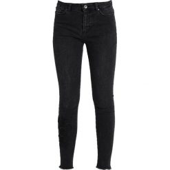 More & More Jeansy Slim Fit dark grey denim. Szare jeansy damskie marki More & More, bez wzorów, z elastanu. Za 379,00 zł.