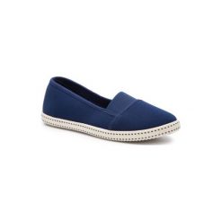 NYLON RED WS7506A-1 Granatowy. Niebieskie espadryle damskie Nylon Red, bez wzorów, z nylonu, bez obcasa. Za 39,99 zł.