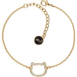 Karl Lagerfeld - Bransoletka. Żółte bransoletki damskie KARL LAGERFELD, z kryształem, metalowe. Za 279,90 zł.